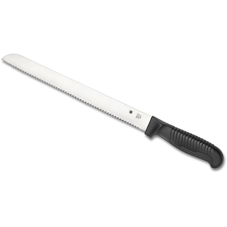 Spyderco 2024 Spyderco Kitchen Classics, Bread Knife Serrated, Lightweight Black SPY-K01SBK